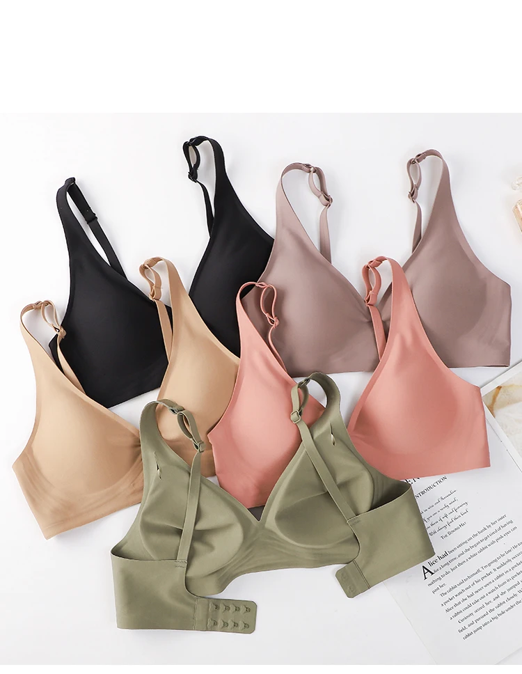 bra panty sets FINETOO S-XL Women Seamless Bra Set Wireless Brassieres Push Up Intimates Soft Bra Sexy Femme Lingerie Women's Underwear Sets underwear sets sale