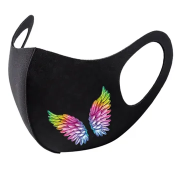 

1pc Mouth Masks for Dust' Protection Anti-Face Mask Washable Earloop Mask Breathable Protection Printing Face Mouth Mask #60