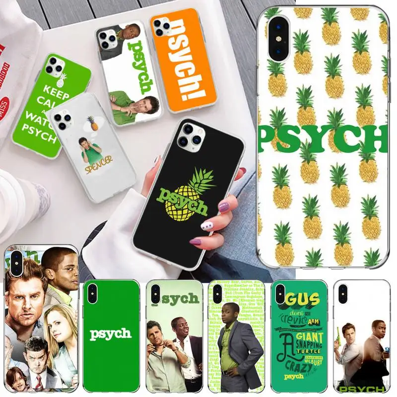HPCHCJHM psych shawn and gus DIY Printing Phone Case cover Shell for iPhone 11 pro XS MAX 8 7 6 6S Plus X 5S SE 2020 XR | Мобильные