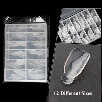 

120pcs/box Nail Form Mold Diamond Shape Nail Tips Manicure Home Use Tools Quick Building Artificial Model Dual Drop Shipping