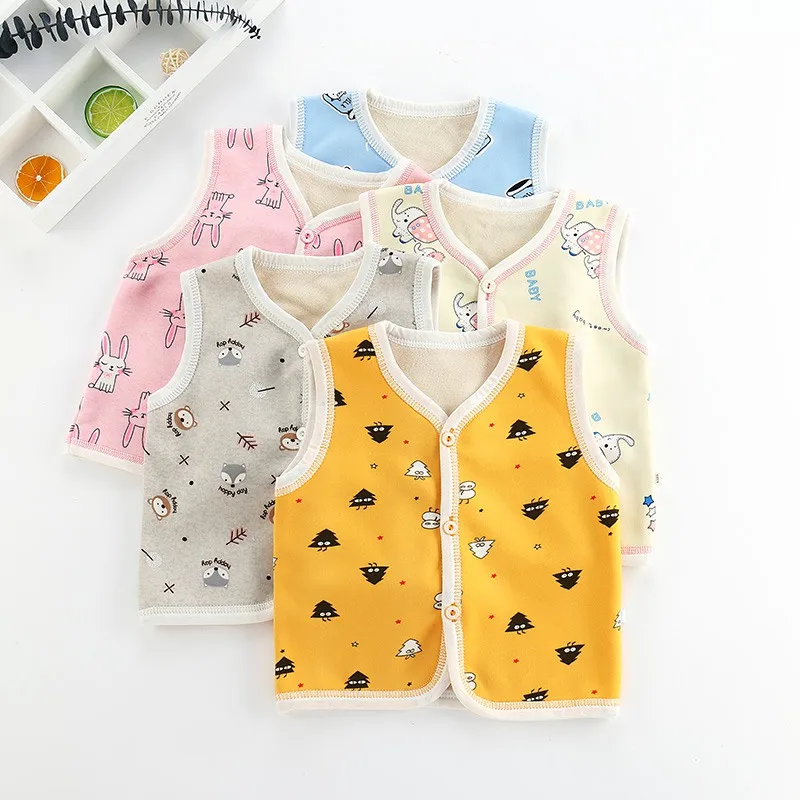 

Autumn Baby Vest for Boys Girls Spring Wool Baby Vests Fashion Waistcoat for Boys Baby Clothes Kids Tops Jackets