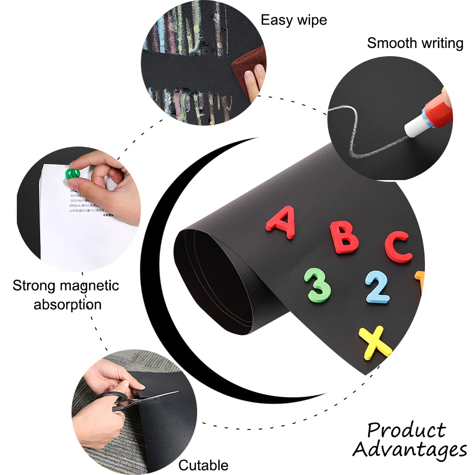 Магнитная доска для стен и удерживающие магниты Гибкая доске мягкая доска для письма 150 см * 100