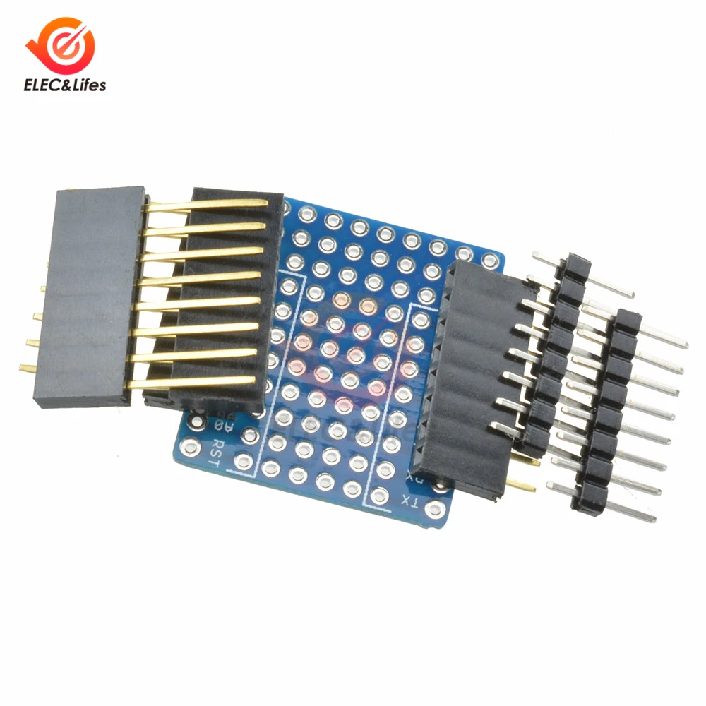 Печатная плата щит расширения для WeMos D1 Mini Breadboard двухсторонняя перфорированная