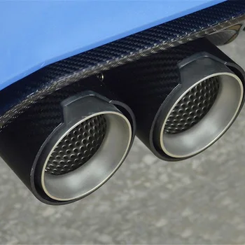 

1pc Exhaust Pipe 60mm Inlet 93mm Outlet Car Auto Rear Tail Tip Muffler