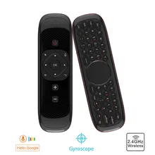 W2 Fly Air mouse беспроводная клавиатура мышь 2,4G голосовой пульт дистанционного управления мини пульт дистанционного управления для Smart Android Tv Box Мини ПК PK W1