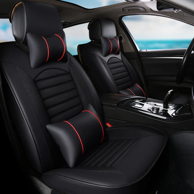 

Full Coverage PU Leather car seat cover flax fiber auto seats covers for Toyota COROLLA CORONA EXSIOR FJ CRUISER FT86 HARDBODY