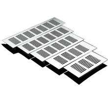 80mm Aberturas Perfuradas Chapa Perfurada Folha de Liga de Alumínio Air Vent Web Placa de Grelha de Ventilação Aberturas Perfuradas