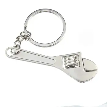 

Metal Adjustable Tool Wrench Spanner Key Chain Ring Keyring Useful