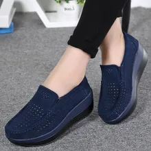 Весенняя женская обувь на плоской подошве; женские кроссовки на платформе; обувь на плоской подошве без застежки; женские лоферы; женская обувь; мокасины на толстой мягкой подошве размера плюс 42