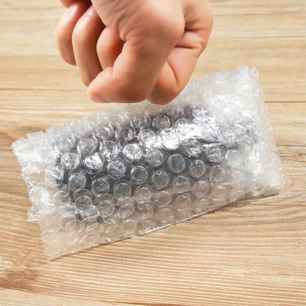 50Pcs 12 Sizes White Bubble Packing Bags Plastic Protective Wrap Envelope Clear Shockproof Bag Double Bubble Film Cushioning Bag Packing Pouches