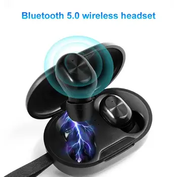 

T1 TWS Bluetooth 5.0 Wireless Earbuds Headset 9D Stereo Smart-Touch Earphones Bluetooth Earphones Wireless Headphones Portable