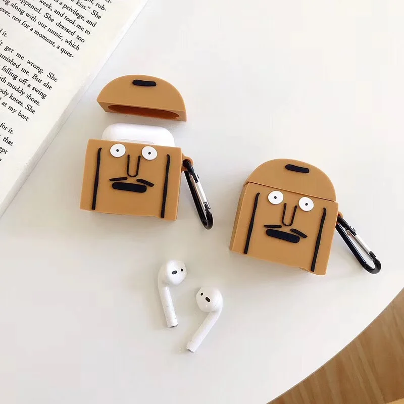 Мультфильм милый Лев Король 3D наушники защитный чехол для airpods 2 Чехол для Apple Bluetooth чехол для гарнитуры защита коробки