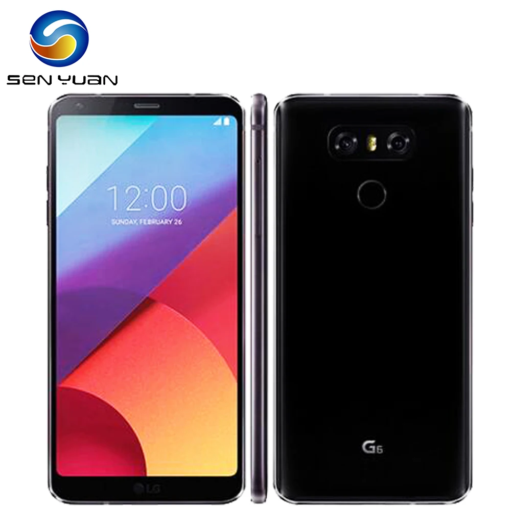 Buena Compra Original desbloqueado LG G6 G600 Quad Core 5,7 pulgadas 4GB RAM 32GB/64GB/128G ROM Single SIM Dual Cámara 13.0MP LTE G6 teléfono móvil QMrXe1JeZ0r