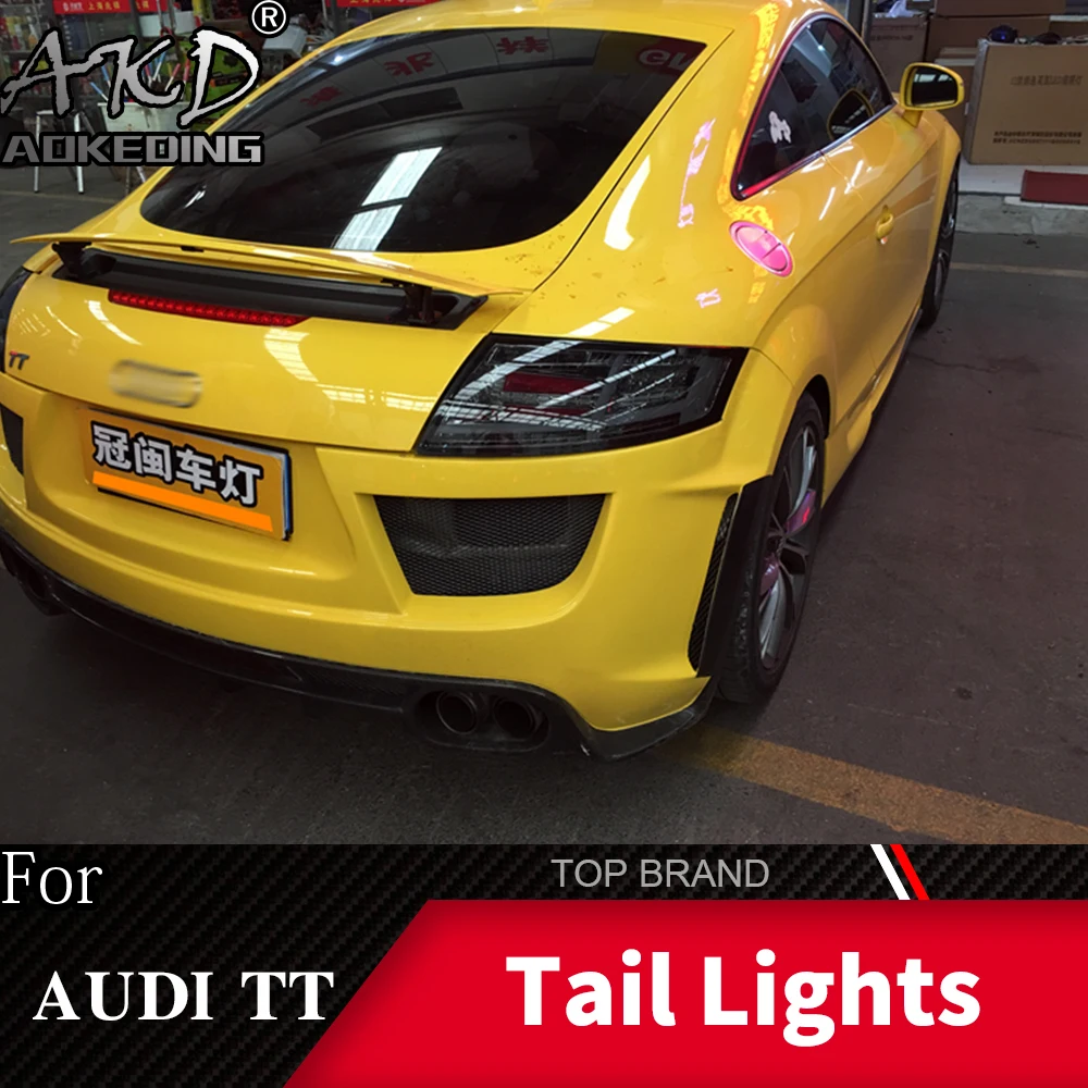 AKD автомобильный Стайлинг для Audi TT задний светильник s 2006-2013 TT светодиодный задний светильник светодиодный задний фонарь DRL+ тормозной светильник багажника автомобильные аксессуары
