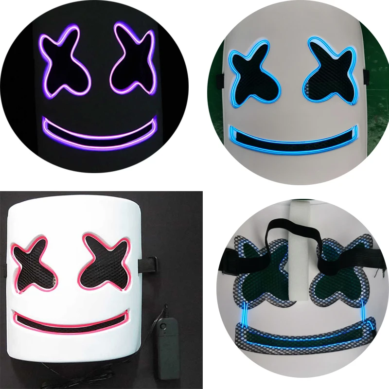 Marshmello маска диджея Косплэй Опора dj Хэллоуин вечерние латексные маски