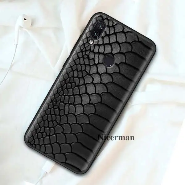 Силиконовый чехол с бантом чехол для Redmi 7 7A 6 6A 5 4X K20 Plus Pro S2 Y3 GO Примечание фотоаппаратов моментальной печати 8 7 7S 6 5 4X4 5+ кожаный чехол «змеиная кожа» - Цвет: B01