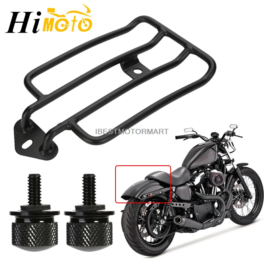 Silver Motorcycle Luggage Support Rack Rear Luggage Rack Motorcycle Solo Seat Luggage Rack Support Shelf for Motorcycle XL883/1200 