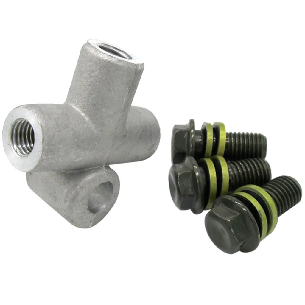10mm 3 Ways Cross Coupler Adapter Pipe Fitting Universal for Dirt Bikes ATV Scooter