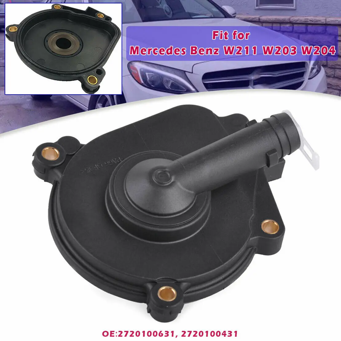 OE 2720100631 Fit for Mercedes-Benz Well Made Engine Oil Separator Cover w/Seal | Автомобили и мотоциклы