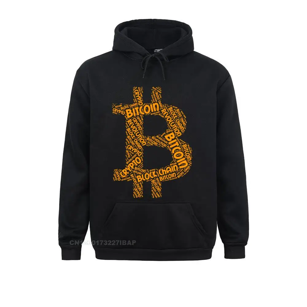 Sudadera con capucha de Bitcoin Revolution para hombre, Chaqueta de algodón con cuello redondo, Crypto, Word, Harajuku