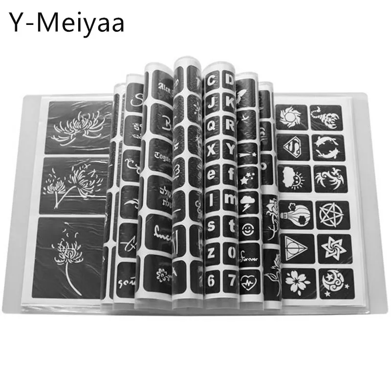 

Профессиональный 169/445 Стиль Полупостоянный Водонепроницаемый татуировки Шаблоны Временные Аэрограф для блесток татуировки ручной палец Рисунок 20 #