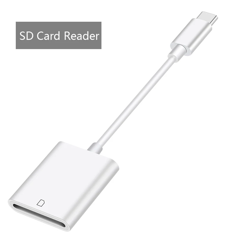 SD Card Reader Тип C кард-ридер USB-C OTG телефон чтение SD TF CF U флэш-диск мышка с камерой для Ipad Pro huawei P30 Pro samsung S9+ Macbook - Цвет: SD Card Reader