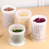 Double Layer Vegetables Sealed Keeper Fresh Storage Box With Drain Basket Refrigerator use Draining Crisper Strainers Container 1