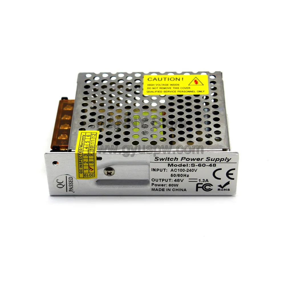 Универсальный источник питания DC 48V 60W трансформатор драйвера 100-240V AC к DC48V SMPS для освещения Stpper мотор CNC маршрутизатор