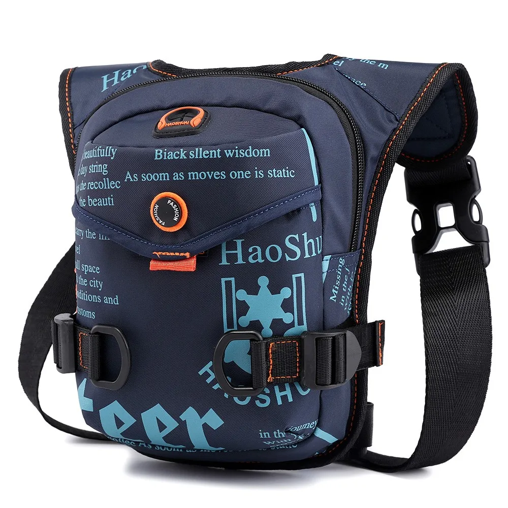 Водонепроницаемая Мужская нейлоновая сумка через плечо, поясная сумка на бедро, поясная сумка для путешествий, езды на велосипеде, сумки через плечо