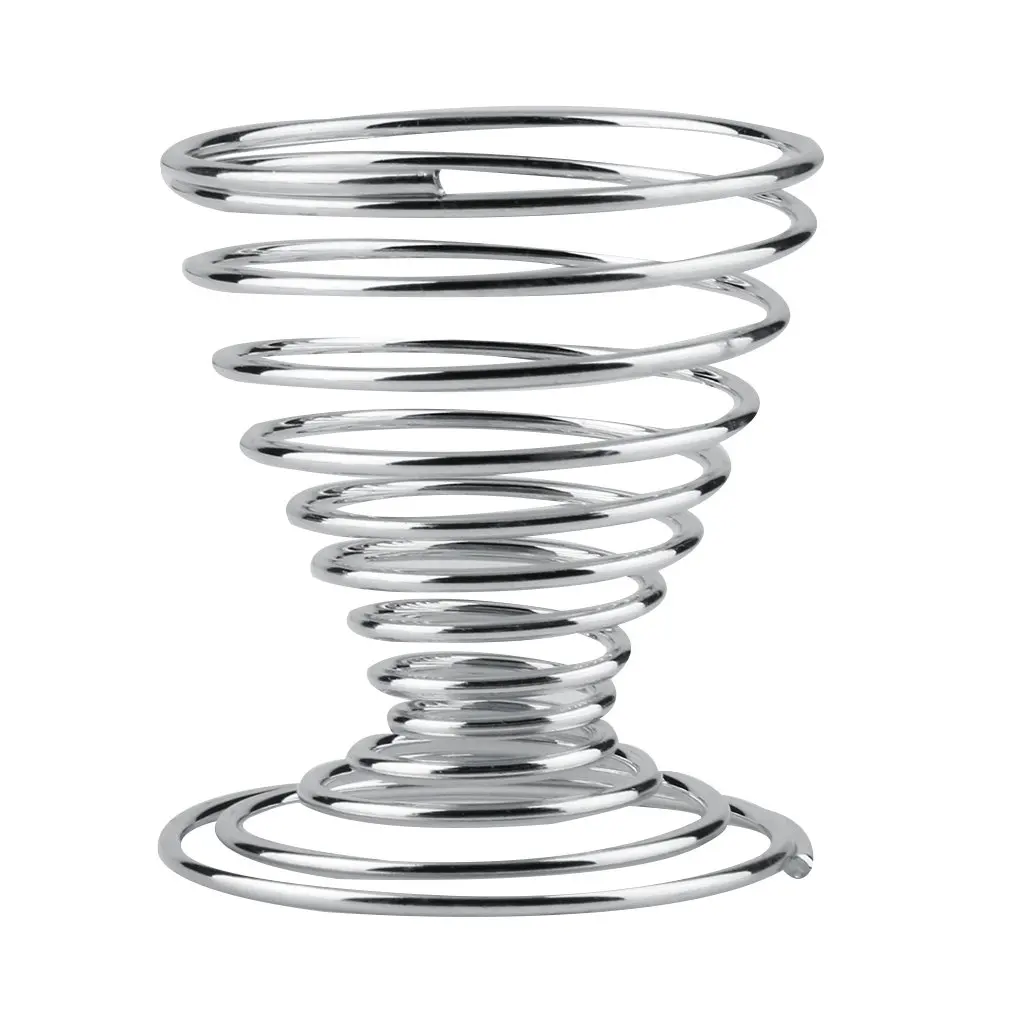 

1pc Stainless Steel Spring Wire Tray Boiled Egg Cups Holder Stand Storage New Worldwide Store