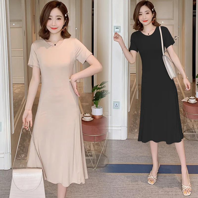 

Maternity Clothes 2019 Summer New Style Korean-style Fashion Simple A- line Version Slimming Loose-Fit Pregnant Women Dress