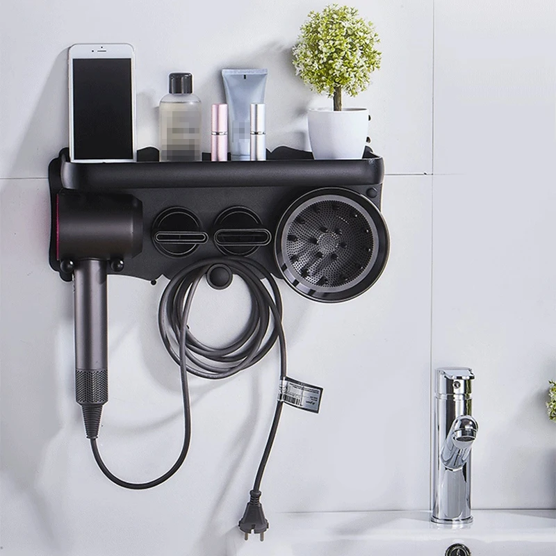 Фен для волос настенный держатель Dyson сверхзвуковой фен без дырочек ванной