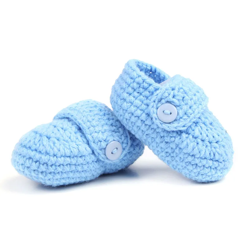 Chaussures pour bébés garçons et filles | Tricot à boucle Crochet, bottes d'hiver pour enfants nouveau-né, chaussons de marche chauds et élégants-35