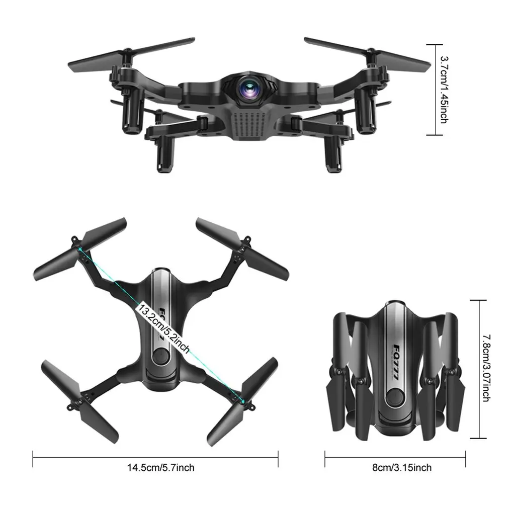 FQ31W Складная камера Дрон wifi RC Квадрокоптер с пультом дистанционного управления Высота удержания беспроводной вертолет портативный RC модель