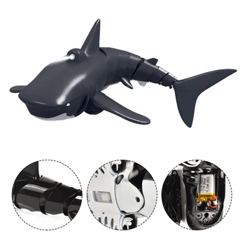

Remote control simulation shark waterproof remote control anti-collision electronic shark boat toy in swimming pool bathroom