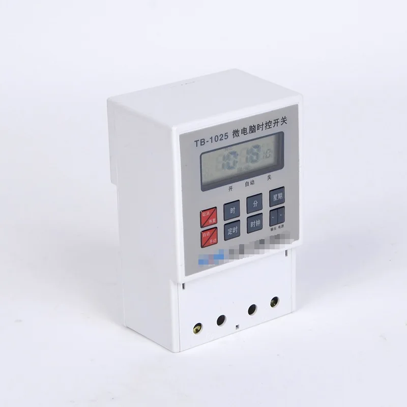 

High-Power 25A TB-1025 (TB-10-Shaped) Microcomputer Time Switch Timer Switch 220V