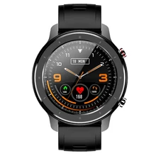 F12 Smart Watch 1.3 Inch Waterproof IP68 for Android Phone IOS Apple iPhone Smart Watch Black
