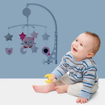 

Hot Sale Cartoon Baby Crib Rattles Music Educational Toy Bed Bell Carousel 0-18 Months Newborns Infant Toys Mobiles Rattle SMT