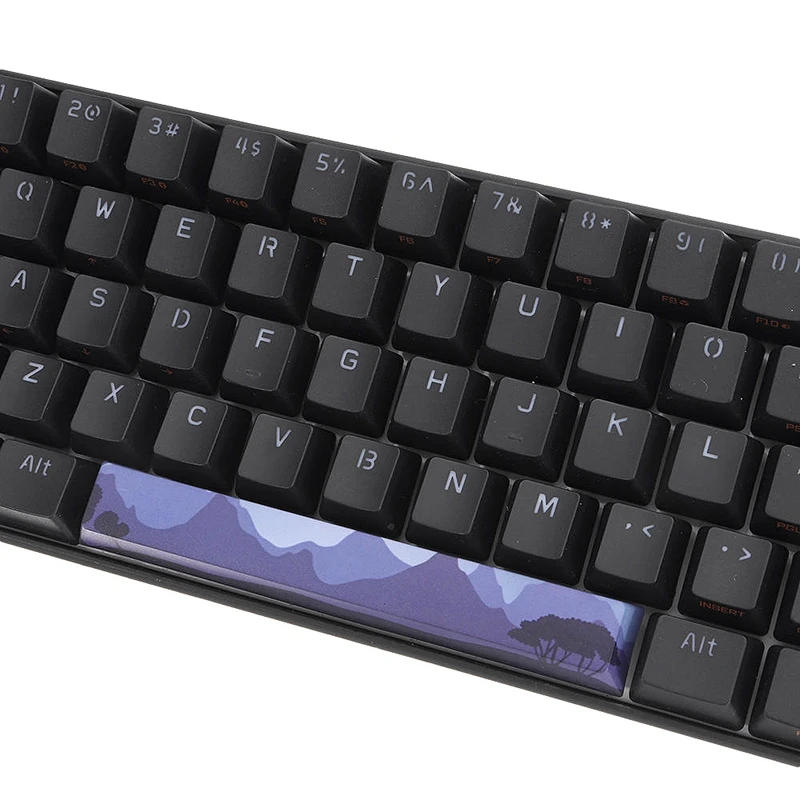 PBT Space Keycaps механическая клавиатура DIY Keycap(6.25U Space Keycap)-темный Ночной лес