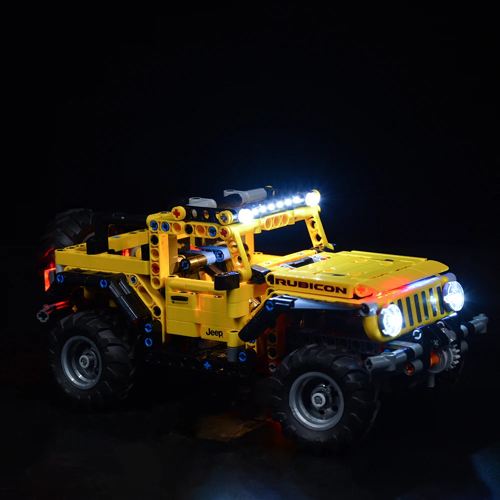 41254 Legoled Light Kit For 42122 Technic Jeep Wrangler - Pvc Building  Blocks