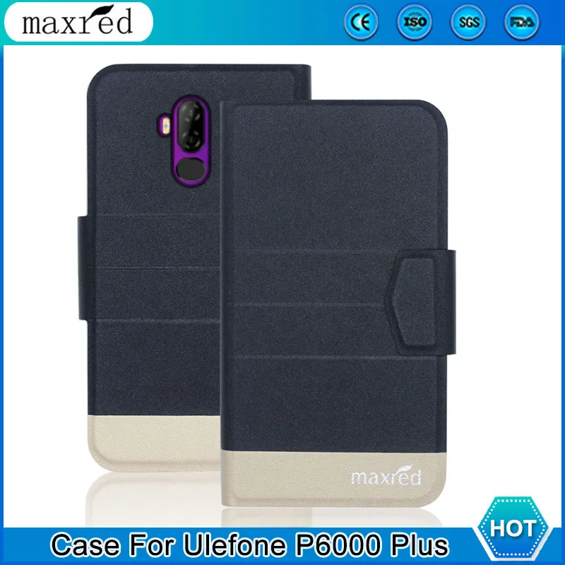 

Luxury! Ulefone P6000 Plus Case 5 Colors High Quality Flip Leather Card Slots Protective Case For Ulefone P6000 Plus Cover