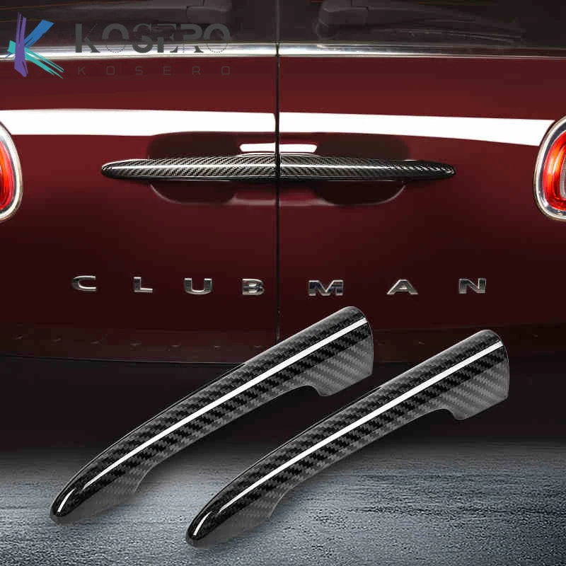 

Car trunk carbon fiber tailgate handle shell decorative sticker For BMW MINI Cooper JCW F54 Clubman Car Exterior accessories