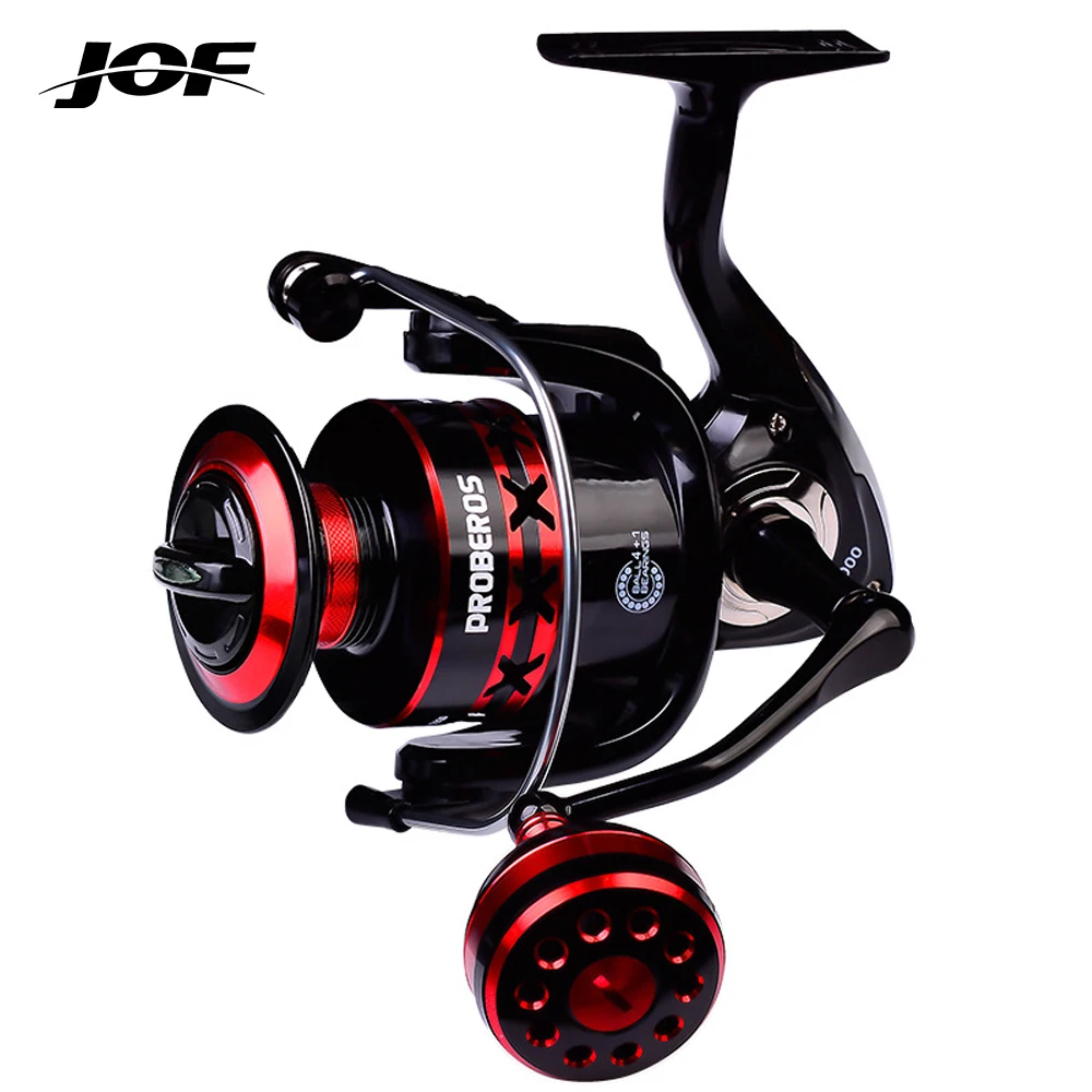

JOF New High Quality All-Metal Freshwater And Seawater Dual Use Fishing Reel Big Pulling Drag Spinning Reel Durable Carp Fishing