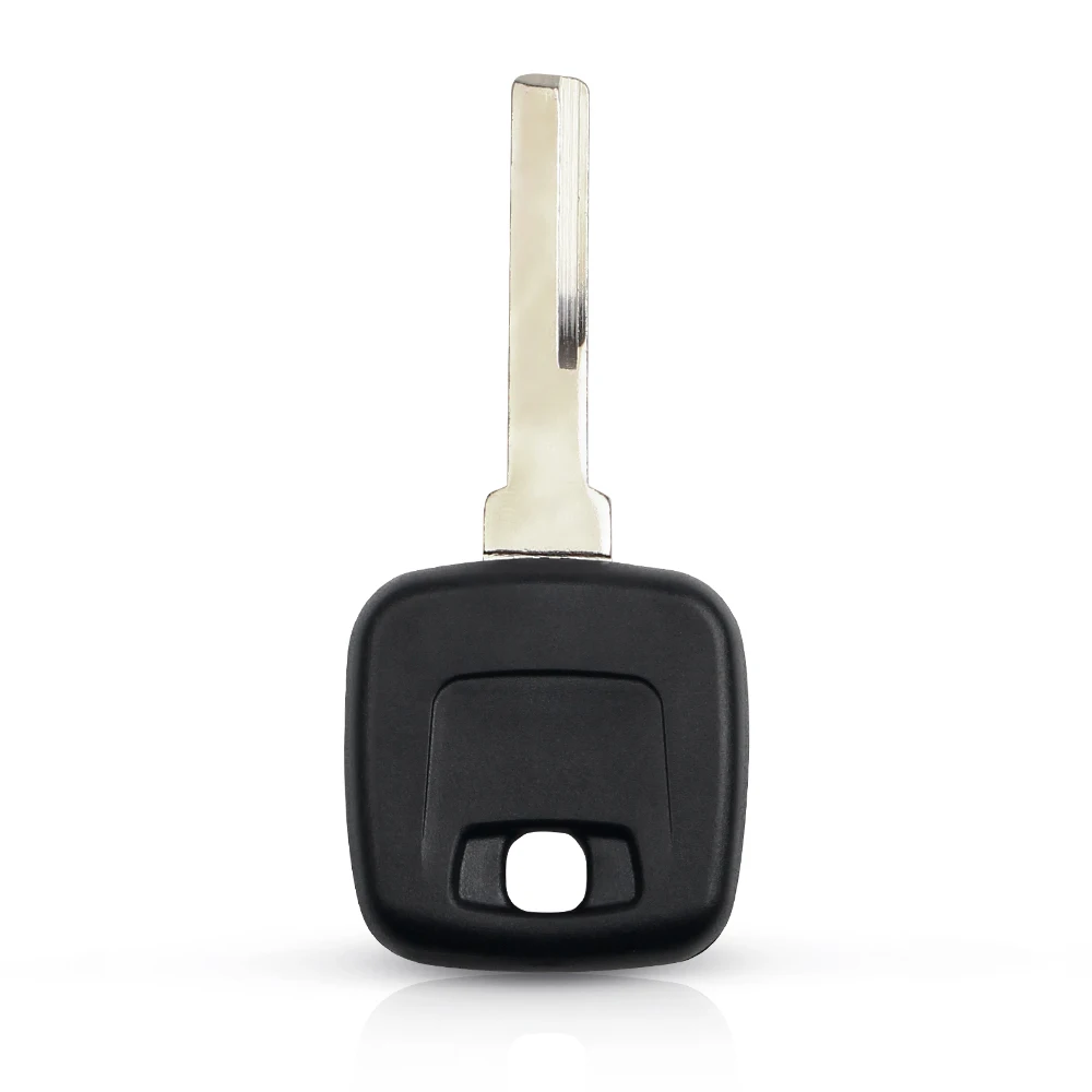KEYYOU Replacement Transponder Chip Key Fob with Uncut Blade - Remote Key Shell Blank Case
