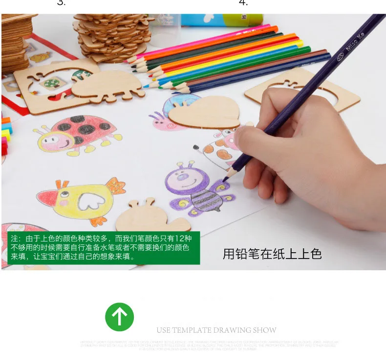 Baby Drawing Toys Coloring Board Children Creative Doodles Learning Animal Drafting Tool For Students Kids Drawing Tools gifts