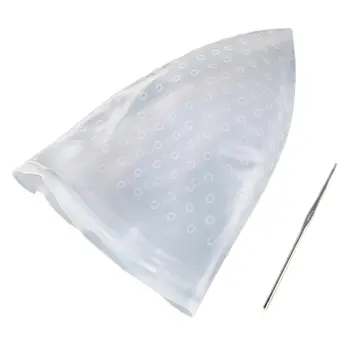 

Pro Salon Dye Silicone Cap Hair Salon Color Coloring Highlighting Reusable Set Frosting Tipping Dyeing Color Tools