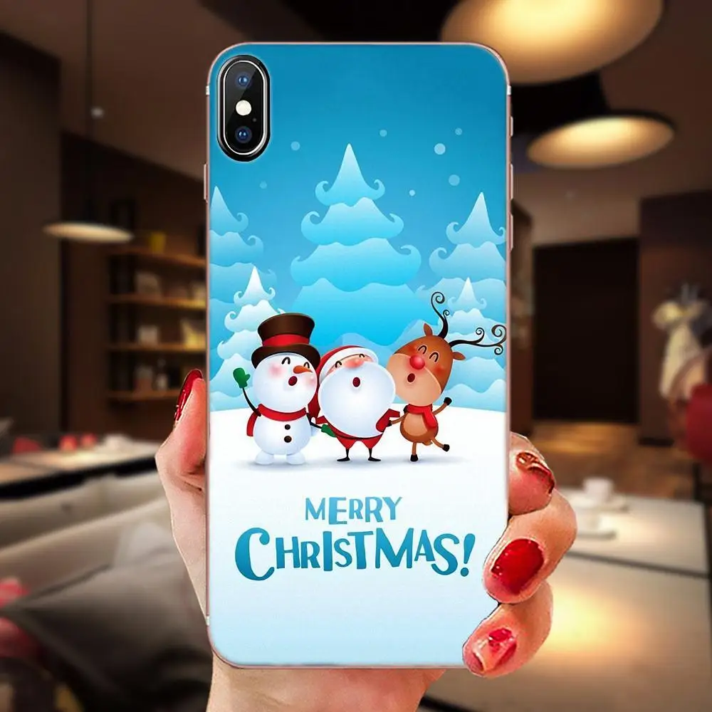 as picture Подарок на год с рождественским оленем мягкий милый чехол для Xiaomi Redmi Mi 4 7A 9T K20 CC9 CC9e Note 7 8 9 Y3 SE Pro Prime Go Play - Цвет: as picture