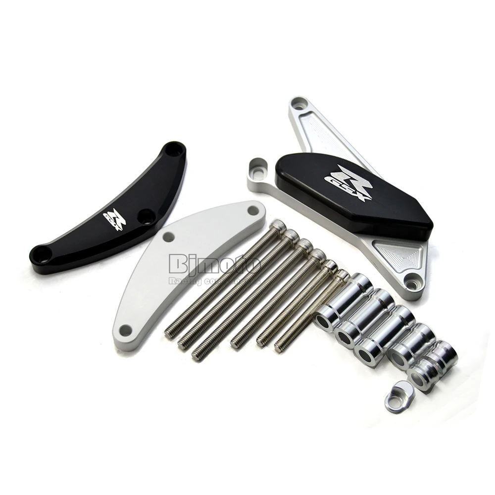 Защита двигателя для Suzuki GSXR600 GSXR750 GSXR 600 750 2006-2012 аксессуары для мотоциклов падение случае Краш слайдер крышка протектор - Цвет: Black