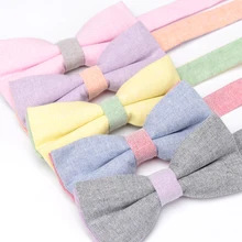 XGVOKH, мужской галстук-бабочка, хлопок, модный галстук, Пейсли, деловой, свадебный, однотонный, галстук-бабочка для мужчин, жениха, вечерние, рубашки, подарок, аксессуары, галстуки