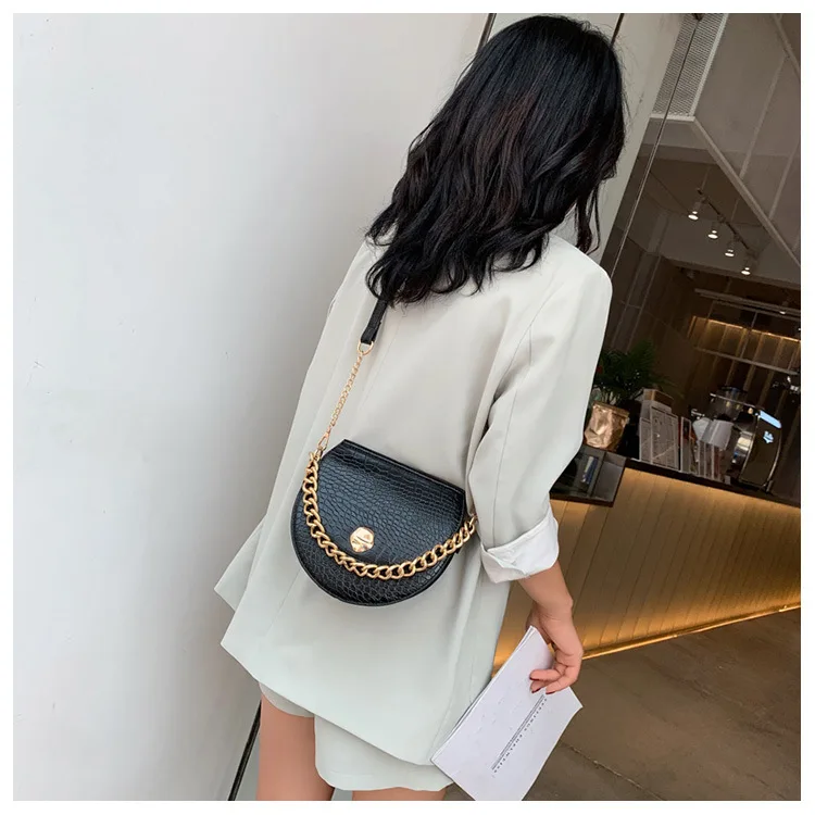Женская сумка через плечо, маленькая Женская Новинка, брендовая дизайнерская сумка-мессенджер, модная роскошная сумка на плечо с каменным узором и цепочкой